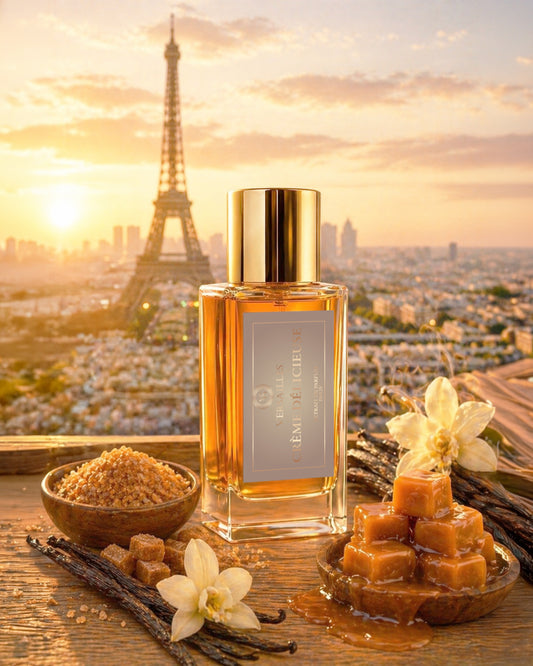 Flacon de parfum crème délicieuse 50ml Versailles, extrait 30%