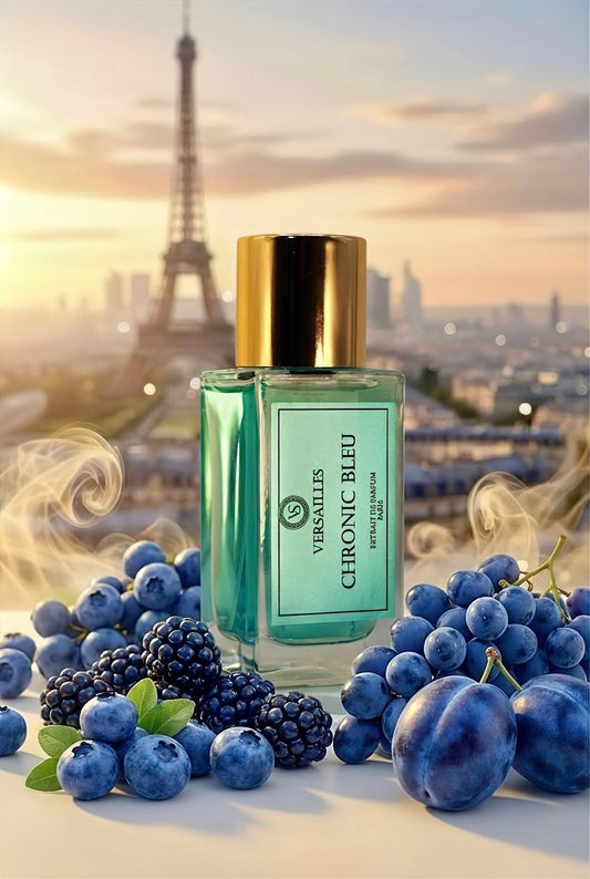 Flacon de parfum Chronic Bleu 50ml Versailles, extrait 30%